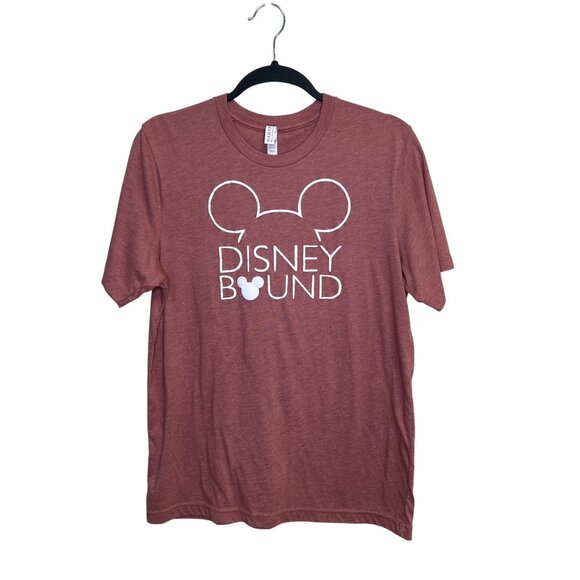 Disney Bound Graphic Tee Mauve Pink Bella Canvas Soft T Shirt Size Large - Picture 1 of 6